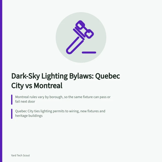 Dark-sky lighting bylaws in Quebec City and Montreal explained for buyers. Dark-sky lighting bylaws in Quebec City and Montreal, what buyers must know