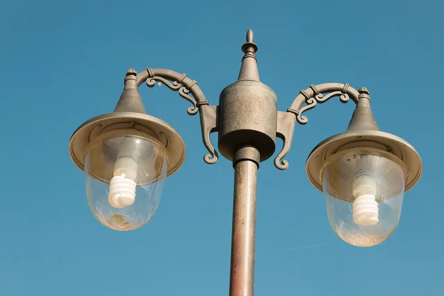 lamp post, light fixture, electric, light, electricity, decorative, lamppost, power, exterior, lighting, lamp, post, fixture, street light, light bulbs, illumination, outdoors, pole, blue email, blue lamp. Outdoor lighting controls: five mistakes that recur