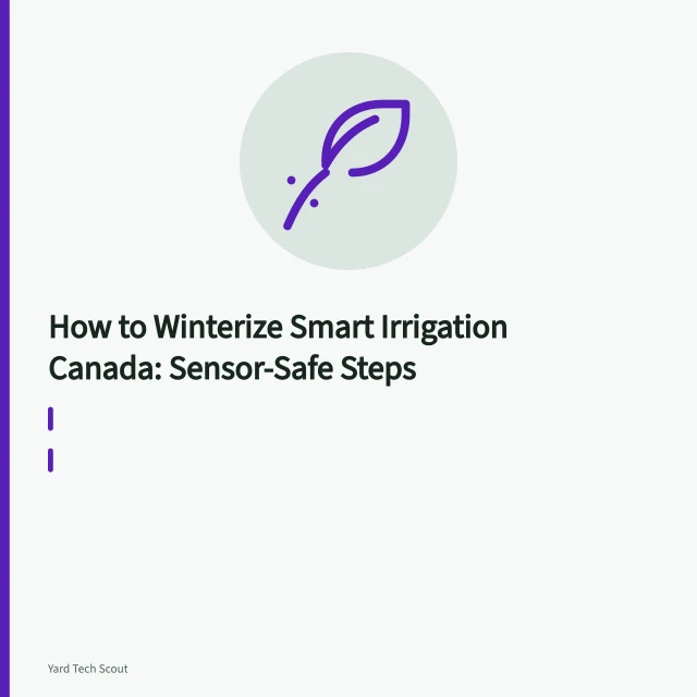 Compressor blowing out a sprinkler zone through a test port before Canadian winter. How to Winterize Smart Irrigation Canada: Sensor-Safe Steps